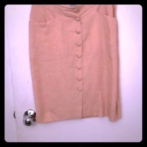 Pink Mini Linen shirt skirt, size 11